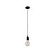 Edison 1 Light Pendant Suspension Black - CGE-BL