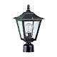 Sandwell Square Post Top Lantern Black - DUP7010-BL