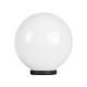 Polycarbonate 250mm Sphere Garden Light 240V Black / Opal - F6001-WH