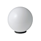 Polycarbonate 400mm Sphere Garden Light 240V Black / Opal - F6003-WH