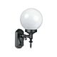 Lexacast Wall Mount Globe Black - F6079-BL