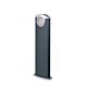 Large Contemporary Louvered 12V Bollard Charcoal - GV-B23-CC