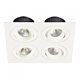 Multiform 32W Dimmable LED Downlight White / Warm White - LDL-TLT-WH + LDL-PLATE4-WH