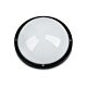 Plain Round E27 Polycarbonate Bulkhead Black - LJ5051-BL