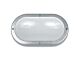 Plain 18W Fluorescent Polycarbonate Bulkhead Stainless Steel - LJF6001-SS