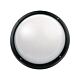 Round Plain 26W Fluorescent Bulkhead Black - LJF6051-BL