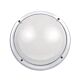 Round Plain 15W LED Polycarbonate Bulkhead White / Warm White - LJL6051-WH