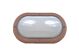 Plain Trim 18W Fluorescent Bulkhead Copper - LJF6001-CO