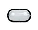 Plain Trim Oval 26W Fluorescent Bulkhead Black - LJF9001-BL