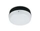 Round 8W LED IP65 Bulkhead Black / Warm White - LJY204-BL