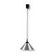 Classic Small Ribbed Cone Pendant Brushed Aluminium - MS29202-BA