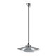 Metal & Glass Shade Pendant Brushed Aluminium - MS47402-BA