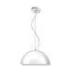 Medium Retro Modern Shade Pendant White / Silver - MS500-WHSI