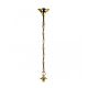 Traditional Chain Pendant Polished Brass - PG-1P-BS