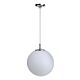 Medium Round Globe Pendant Chrome - QH290