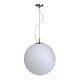 Large Round Globe Pendant Chrome - QH400