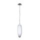 Tear Drop Euro Glass Pendant White - QH4097-WH