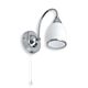 Single Classic Wall Light Satin Chrome - R3281-1B-SC