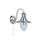 Fisherman Wall Light Satin Chrome - R5331-1B-SC