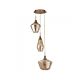 Sassa 3 Light Pendant Antique Brass - R5423-3P-AB