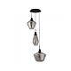 Sassa 3 Light Pendant Black - R5423-3P-BL