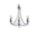 Maypole 3 Light Candelabra Pendant Satin Chrome - R6343-3P-SC