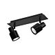 Kade GU10 Double Bar Spotlight Black - SK-B2-BL