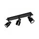 Kade GU10 Triple Bar Spotlight Black - SK-B3-BL