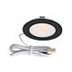 High Power Recessed 3W LED Cabinet Light Black / Warm White - SLED-UC3-BL