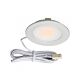 High Power Recessed 3W LED Cabinet Light Silver / Warm White - SLED-UC3-SI