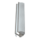 Euro Glass Wall Light Satin Chrome / White - WL3413