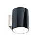 Petite Minimalist Wall Light Chrome / Black - WLS9287-BL