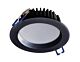 AT9012 Round 12W Dimmable LED Downlight Black Frame / Tri-Colour - 11060