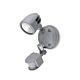 Single Head 12W LED Exterior Spotlight With Sensor Silver / Daylight - AT9131/SIL