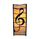 Square Pole Music Symbol Tiffany Table Lamp - N034