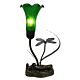 Single Branch Upward Tiffany Lily Table Lamp Green - N039-1-G