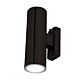 Denver-II 8W LED Up/Down 240V Wall Pillar Light Black / Warm White - 17529/06