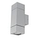 Prairie Up/Down Wall Pillar Spot Light Silver - 17952/11