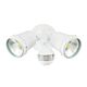 Hunter-III 22W LED Twin Spotlight With Sensor White / Cool White - 19245/05