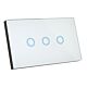 Smart Elite 3 Gang Glass Wall Switch - 20685/05