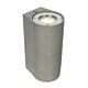 Siena Terrazzo 240V GU10 Up & Down LED Wall Pillar Light Grey - 21526/08