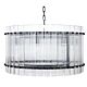 Paloma 12 Light Round Pendant Black / Glass - 20692