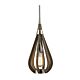 Modern Timber 1 Light Pendant Taupe - Bonito1