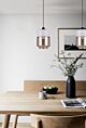 Jar Pendant Light With White & Amber - Casa1