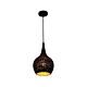 Modern Metal Pendant Black - Celeste1