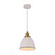 Single Ellipse Shape Pendant Antique Brass With Black Highlights - CEREMA1