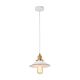 Single Small Coolie Shape Pendant Antique Brass With Black Highlights - CEREMA4