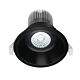 Deep 10W Dimmable Round LED Centre Tilt Downlight Black / Tri-Colour - Comet01