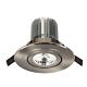 Round 10W Dimmable LED Centre Tilt Downlight Brushed Nickel / Tri-Colour - Comet02