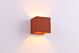 Cube 3.5W LED Up/Down Exterior Wall Light Red Brick / Warm White - CUBO6